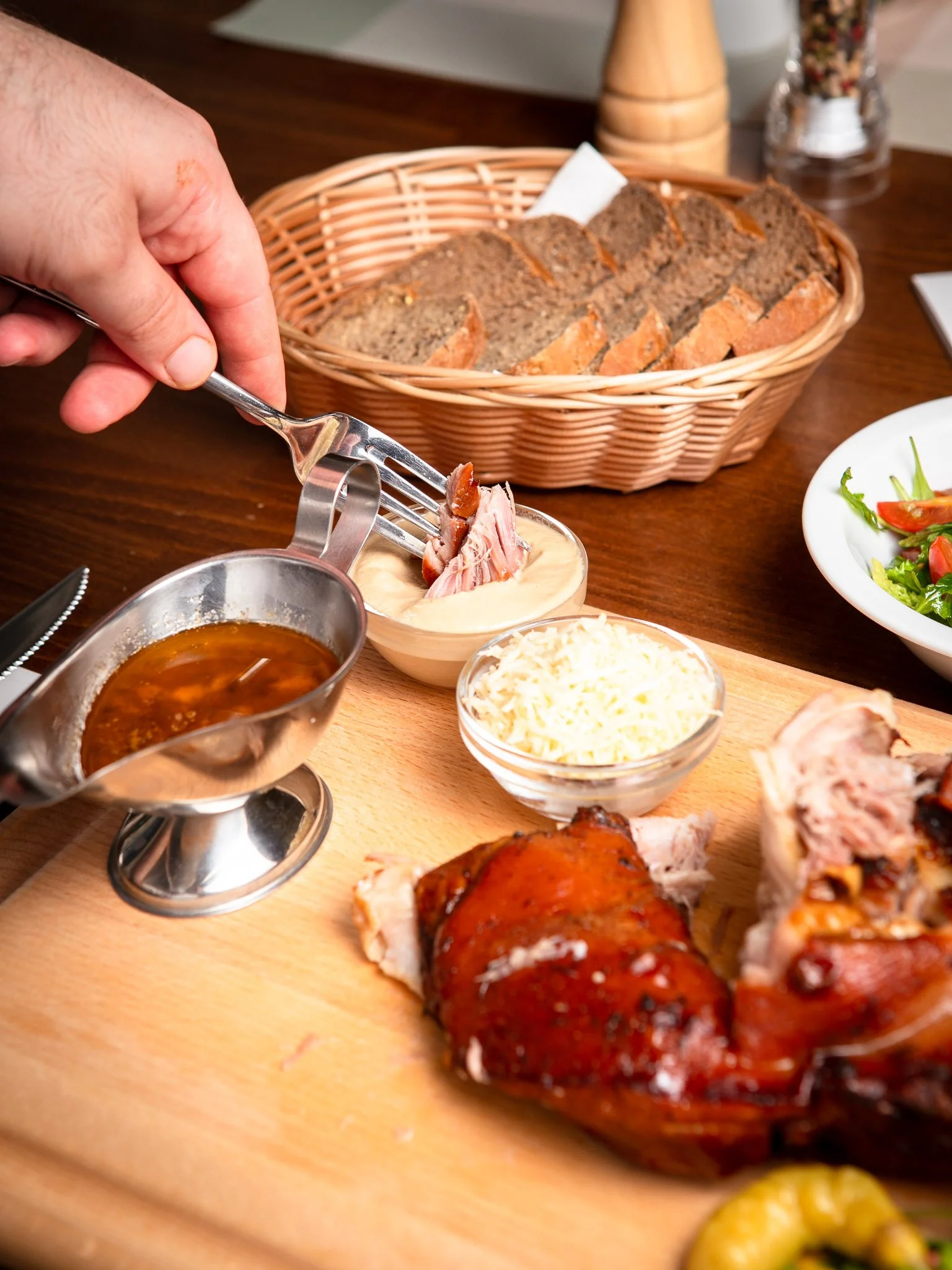 Pork knee Czech traditional cuisine in Prague.