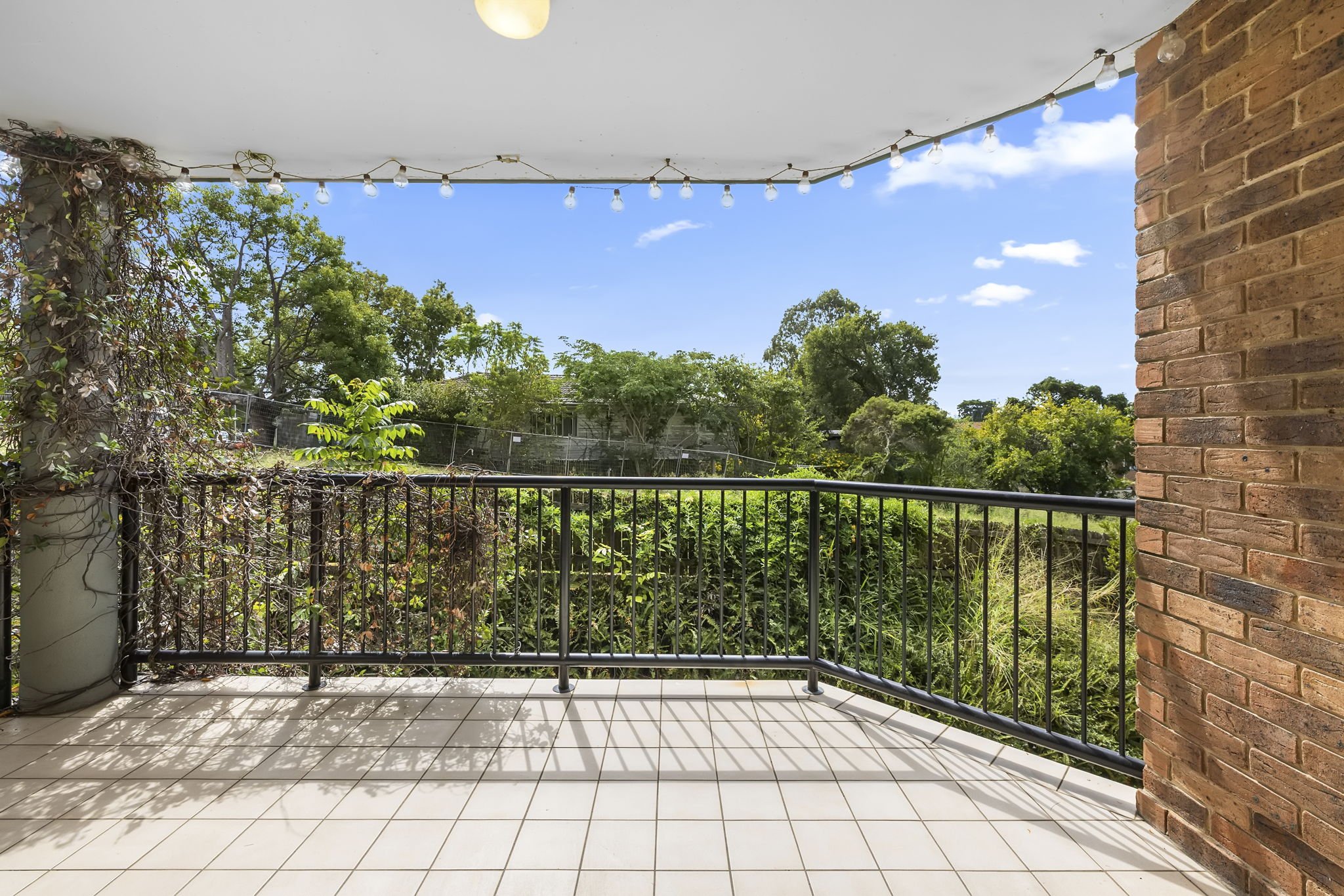 Covered balcony