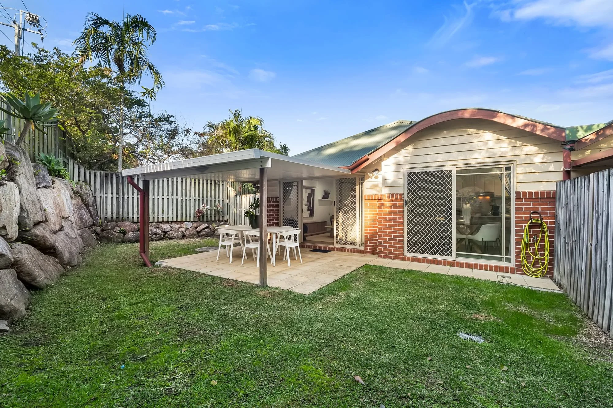 Level, secure backyard at 58/360 Simpsons Road