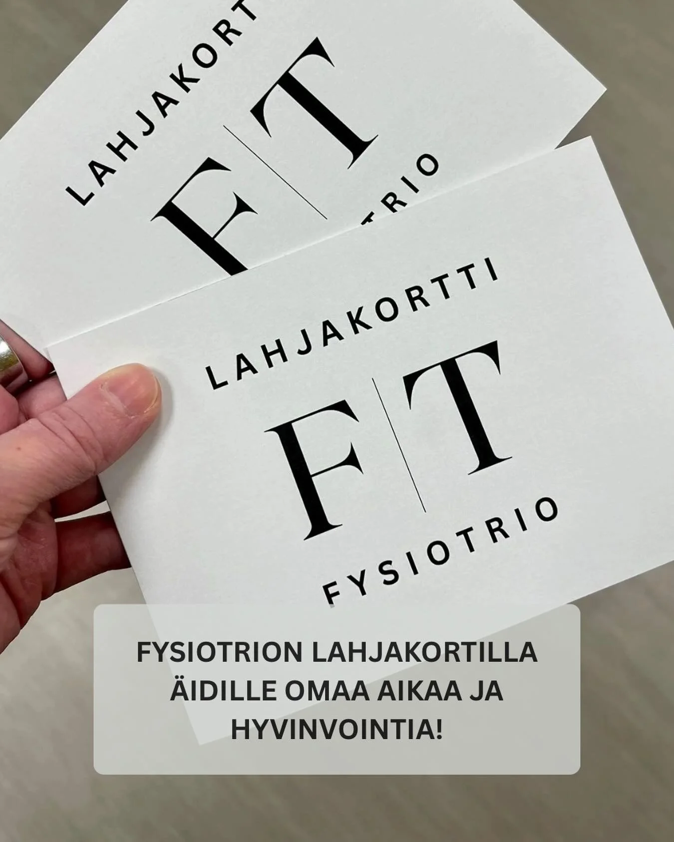 T&auml;ll&auml; viikolla juhlitaan &auml;itienp&auml;iv&auml;&auml;! Fysiotrion porukka toivottaa kaikille &auml;ideille ja &auml;itihahmoille hyv&auml;&auml; &auml;itienp&auml;iv&auml;&auml;!💐

Fysiotrion lahjakortti on erinomainen tapa muistaa &au