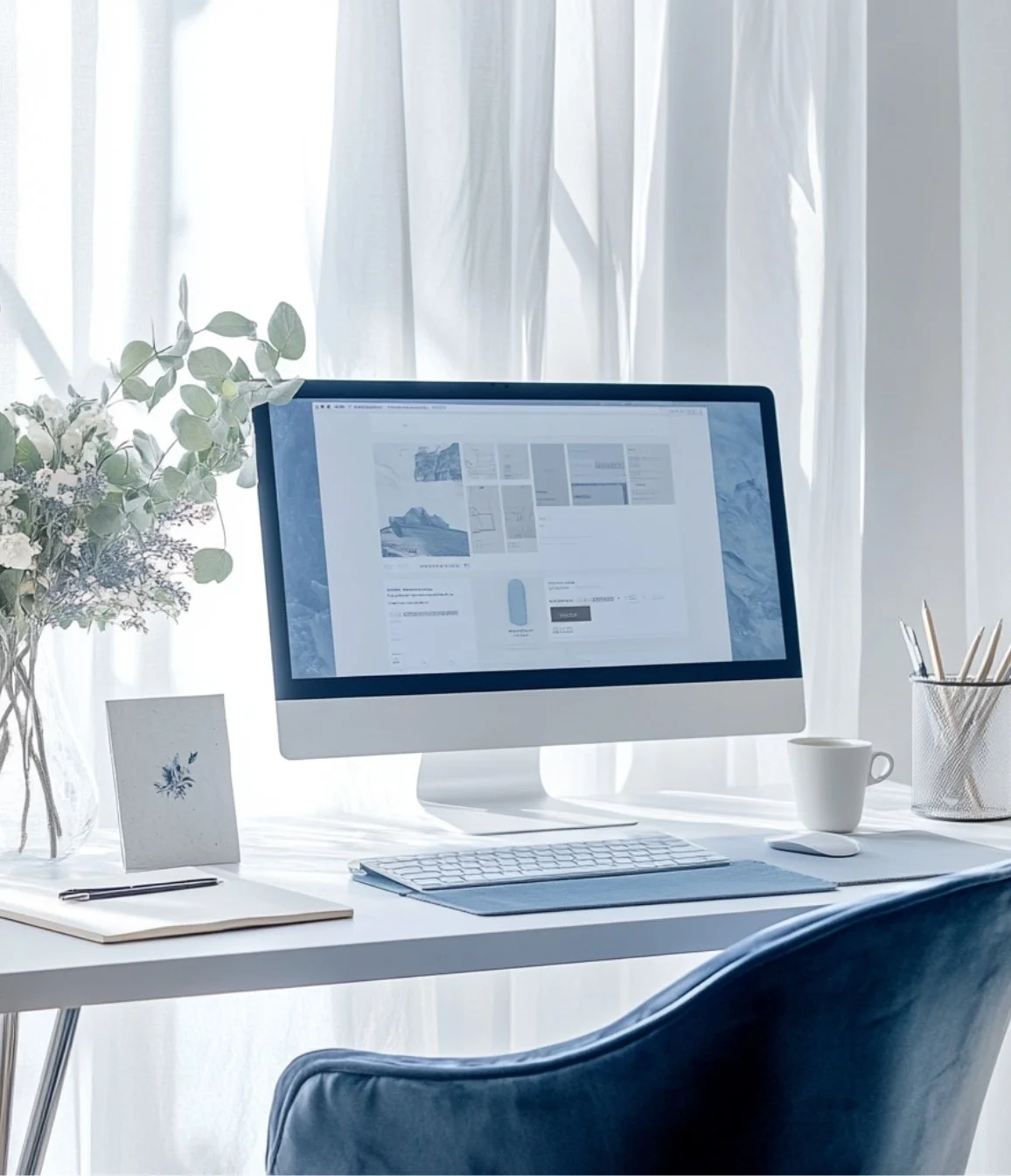 Website design service by Pixel and Scale shown on iMac