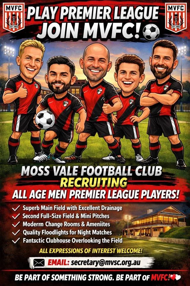 MVFC All Age Men – Premier League Players Wanted