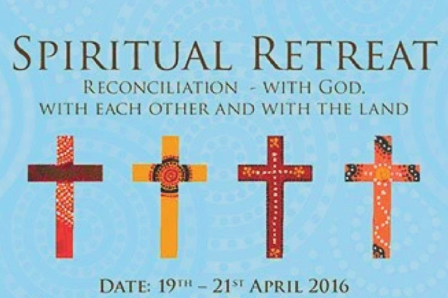 Reconciliation - with God, with each other and with the Land. 