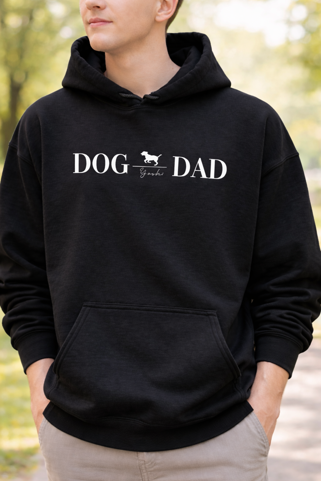 Dog Dad Hoodie – Personalisierter Herren-Hoodie für Hundeliebhaber