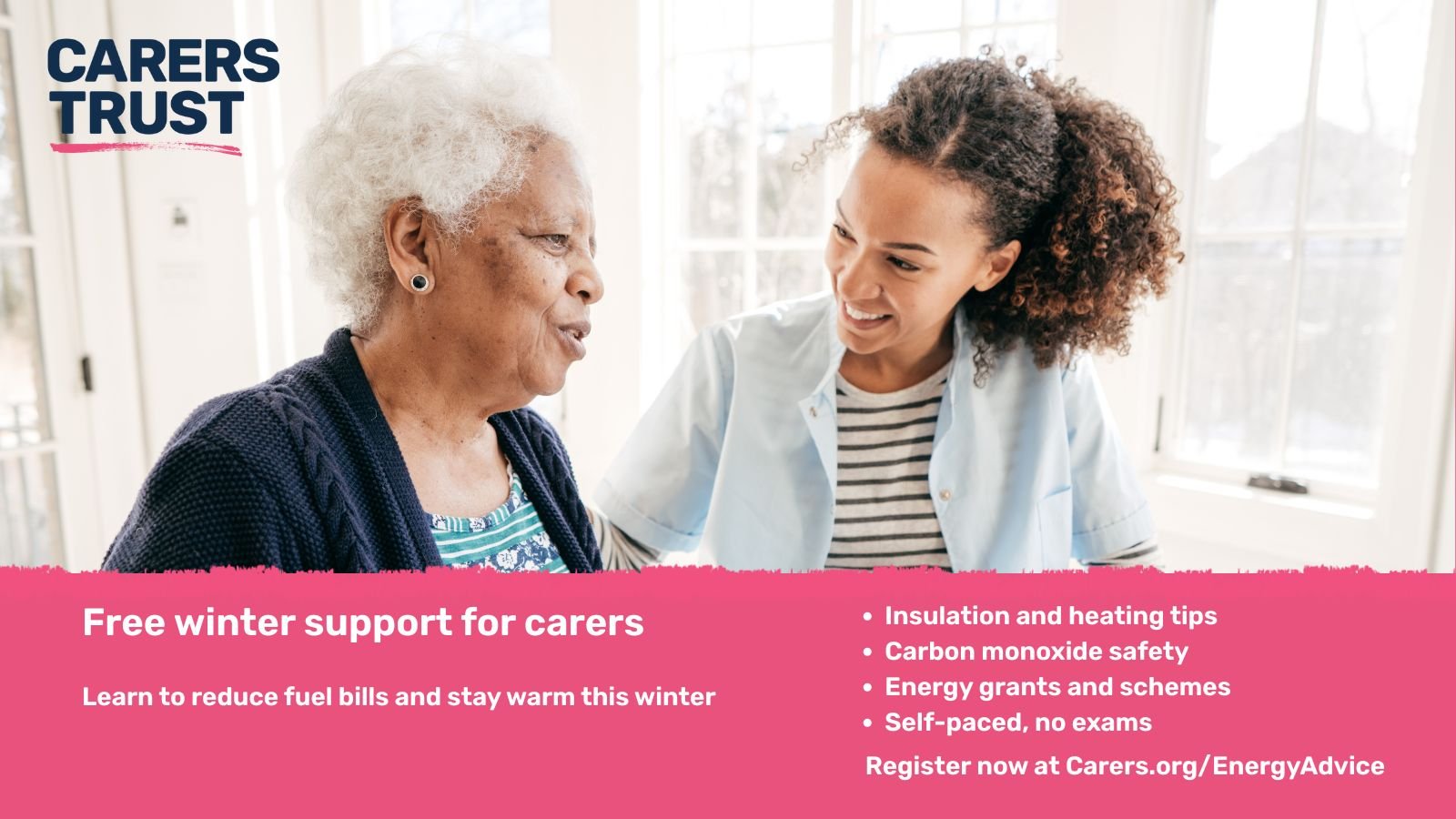 @carers.trust has teamed up with Energy Saving Trust to produce energy saving advice specifically for unpaid carers. The advice is in the form of interactive online modules. Carers can sign up and go through the modules in their own time and at their