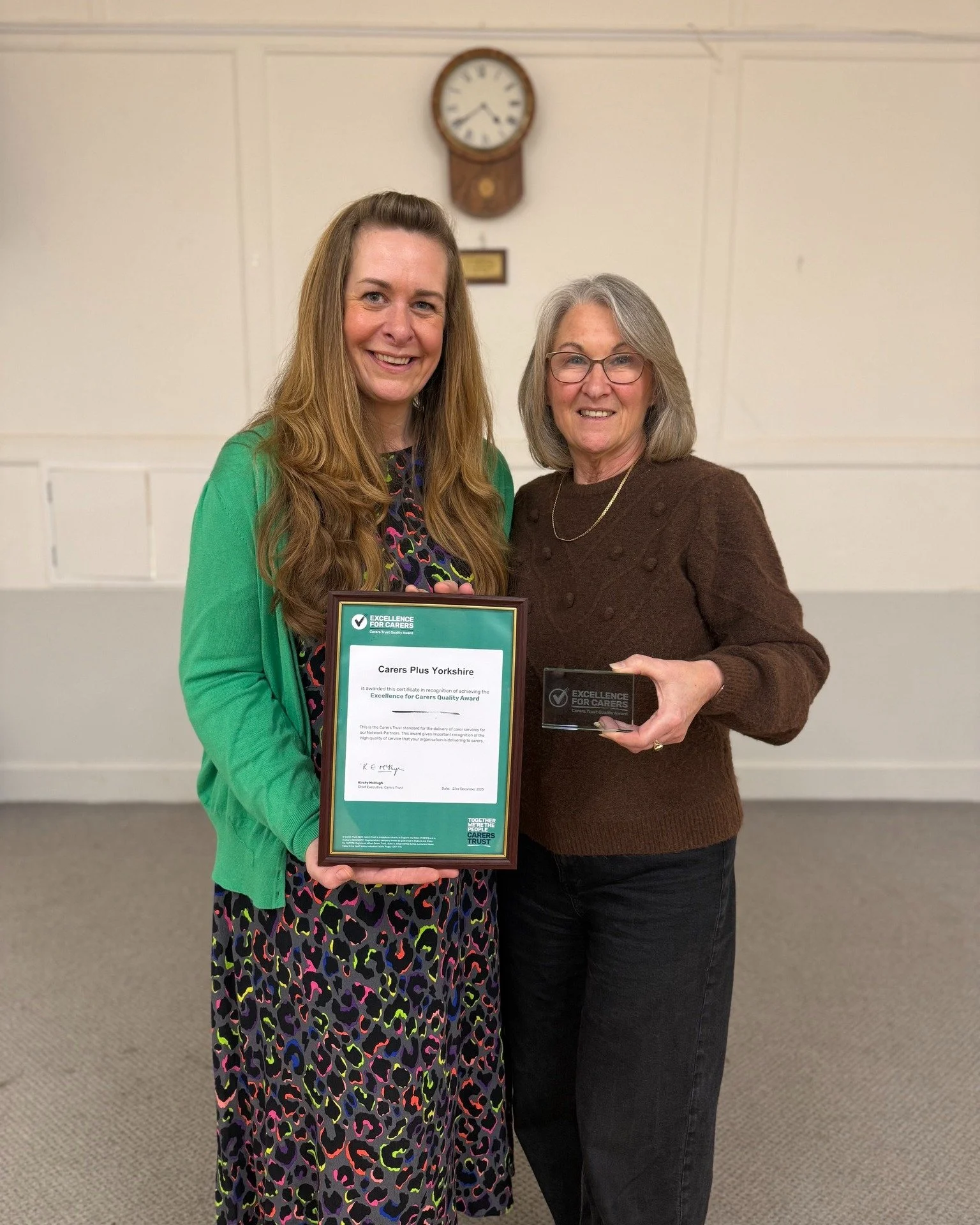 Carers Plus Yorkshire wins award for excellence! 💜

@carers.trust is delighted to have presented the Excellence for Carers Award to Carers Plus Yorkshire. The award is a Carers Trust standard for best practice in services, advice and information for
