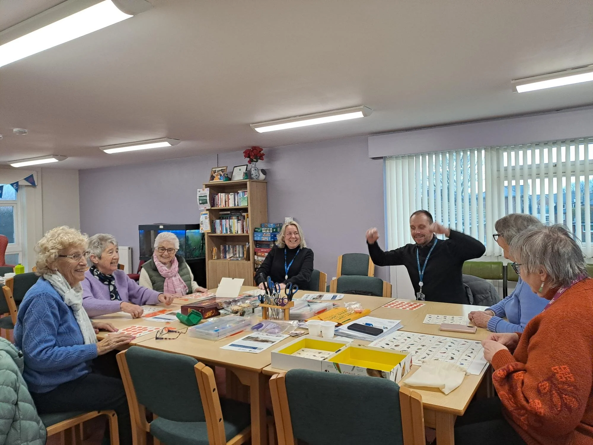 At our In Good Company @ Kirkham group, Paddy &amp; Ellen from NYC joined members for a chat about the Whitby Town Investment Plan, followed by a lively game of Bird Bingo! 🐦✨

In Good Company @ Kirkham is open to anyone aged 18+ who wants to stay h