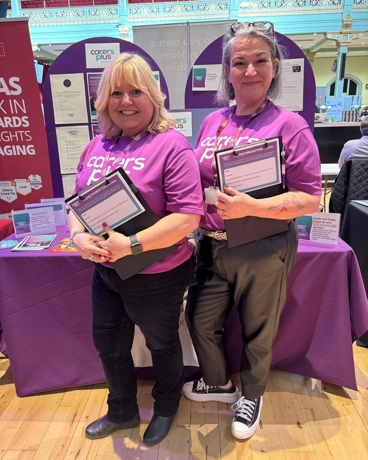 Kerrie Hesp, Service Development Manager and Helen King, Adult Outreach Worker, both had a great day at the Yorkshire Hospitality Tourism and Business Expo 2026 last week! 🤝

We were there promoting our Restology project and Business Carers Charter,