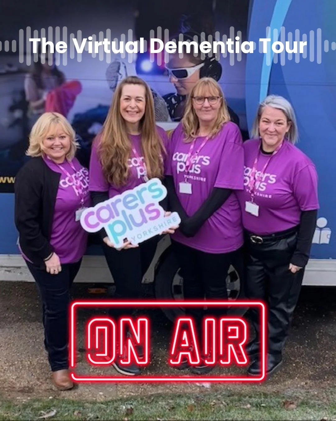 Did you catch Carers Plus Yorkshire on @coastcounty?!🎙️

Kerrie Hesp, Service Development Manager talks all things 'The Virtual Dementia Tour&rsquo; coming soon to WHITBY! Listen now over on the Coast &amp; Country website! 💜

Unpaid Carers and Pro
