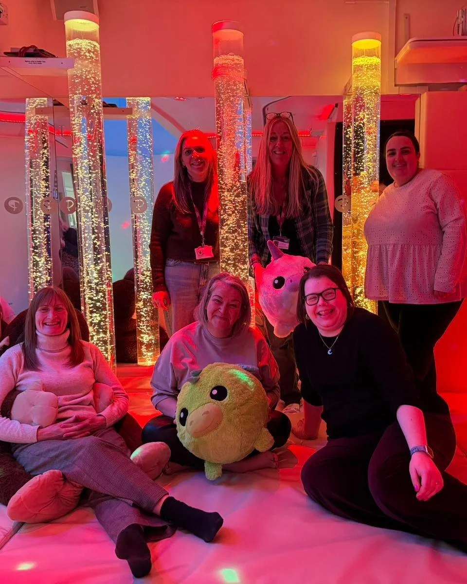 The Carers Plus Yorkshire team recently had a taster session at @pendragonsensory in Northallerton who are now part of our Restology offer! 💜

Pendragon Community Trust run a fabulous multi-sensory centre in Northallerton. This providing a safe spac