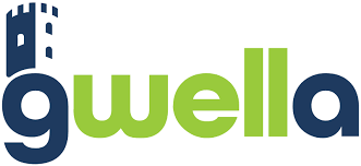 The WellA logo with a buildings graphic to the left and the word 'wella' in lowercase letters, with 'well' in dark blue and 'a' in green.