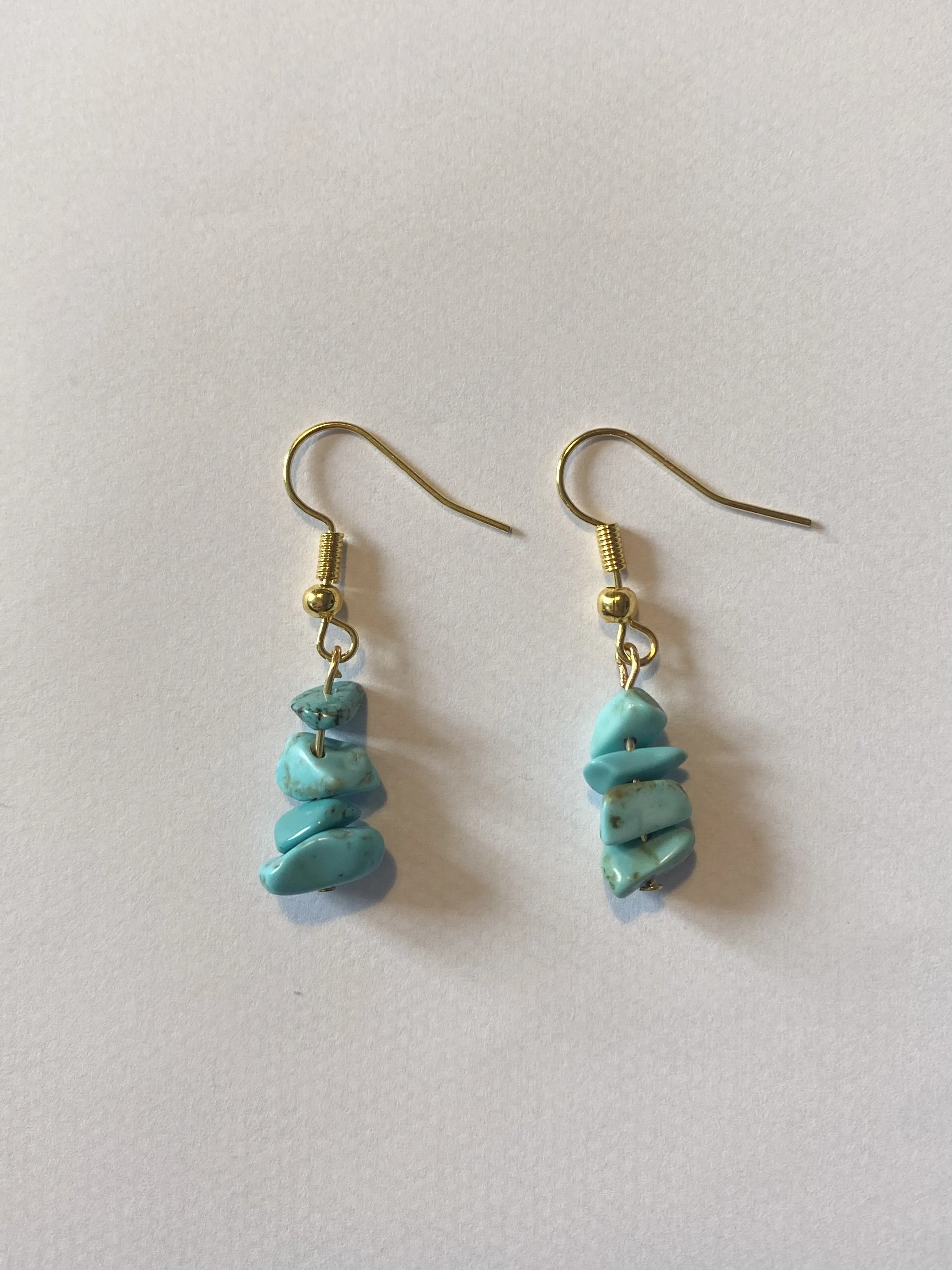 Turquoise beaded earrings