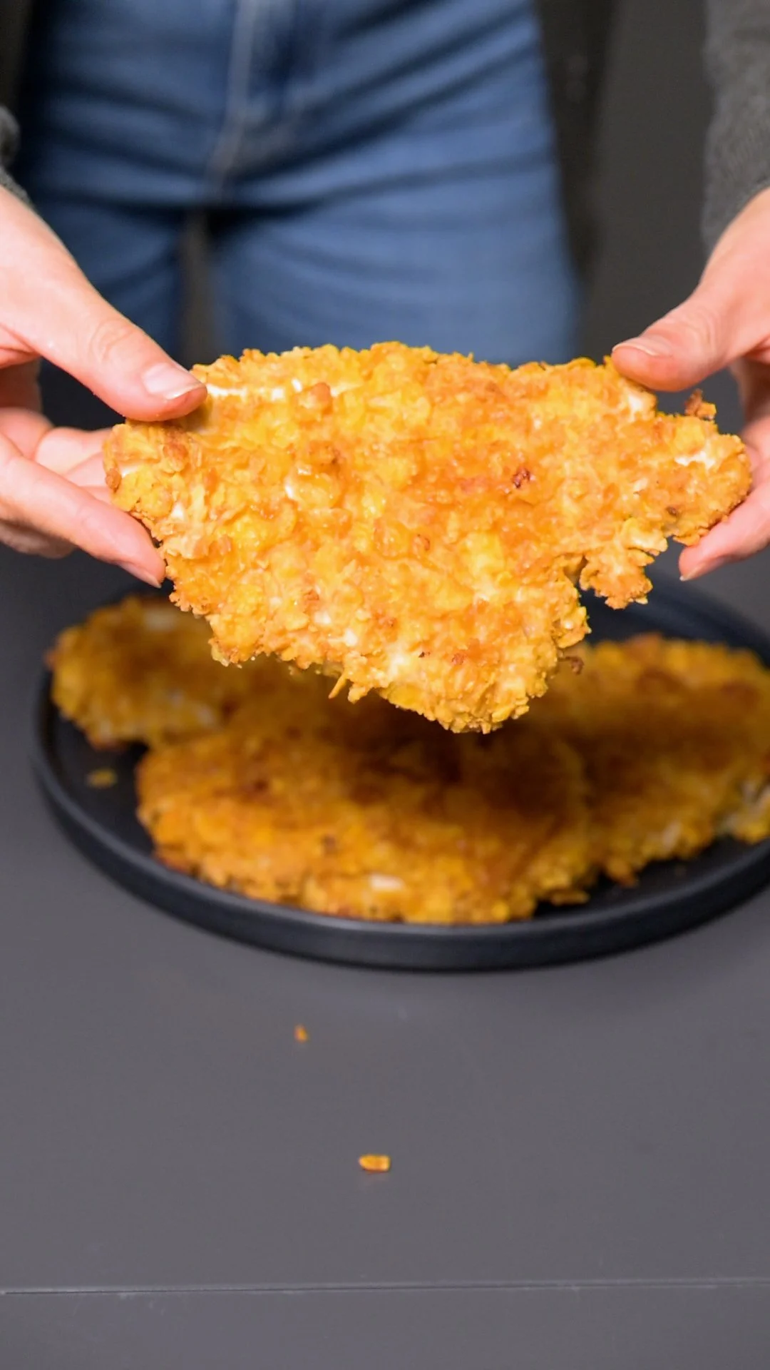 Paniertes Hähnchen aus dem Ofen