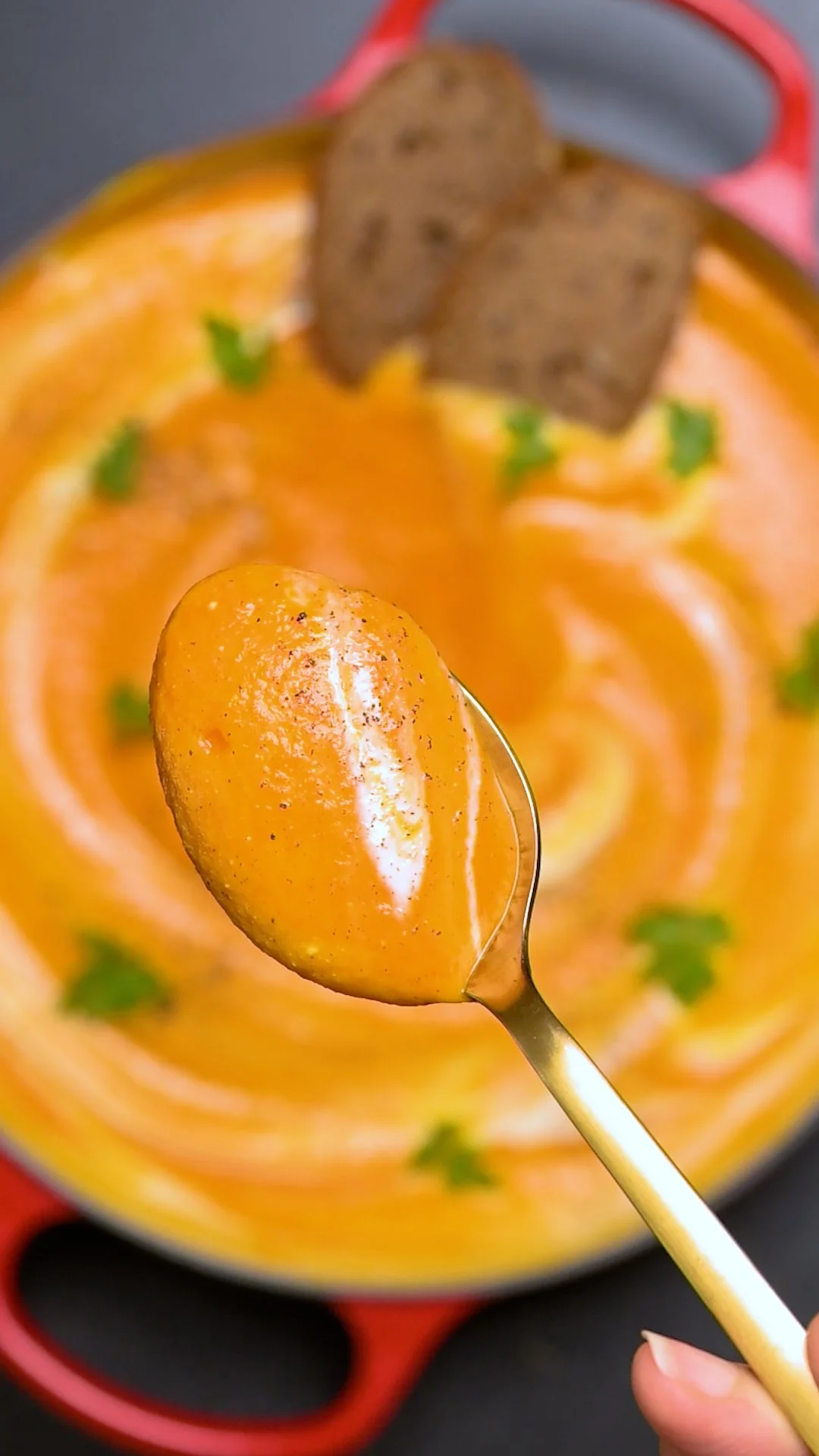 Cremige Kürbissuppe