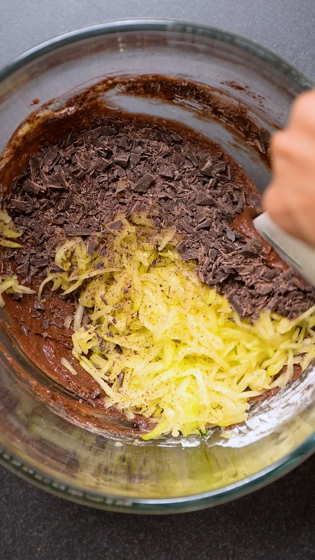 Zucchini Brownie Teig