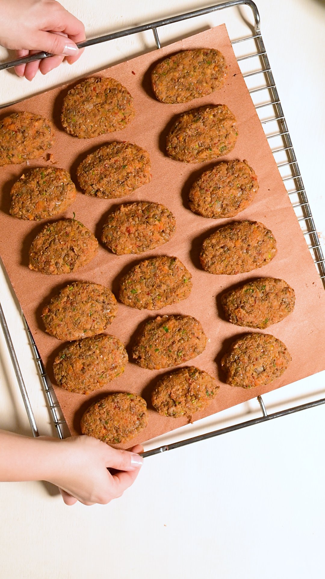 Veggie Koefte auf Blech