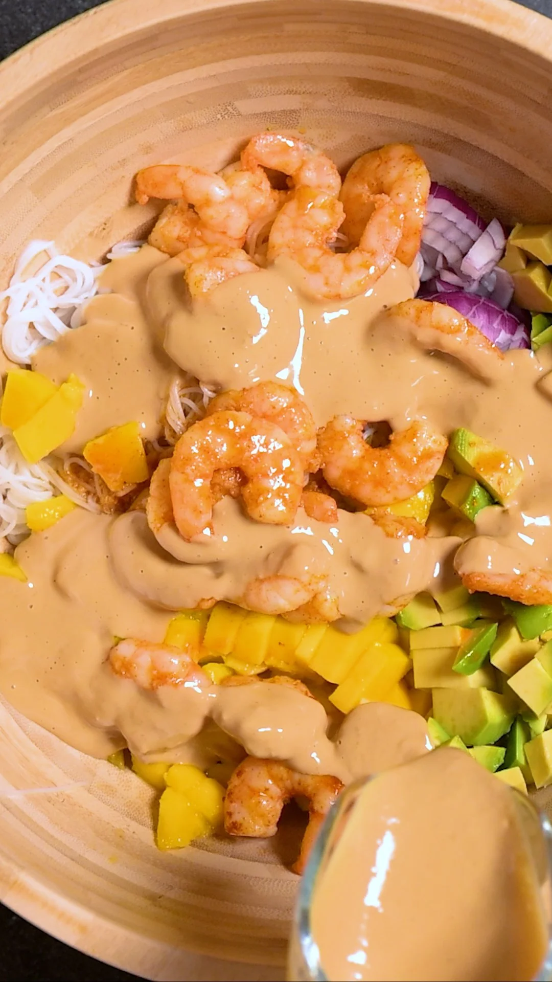 Glasnudel Mango Garnele Salat