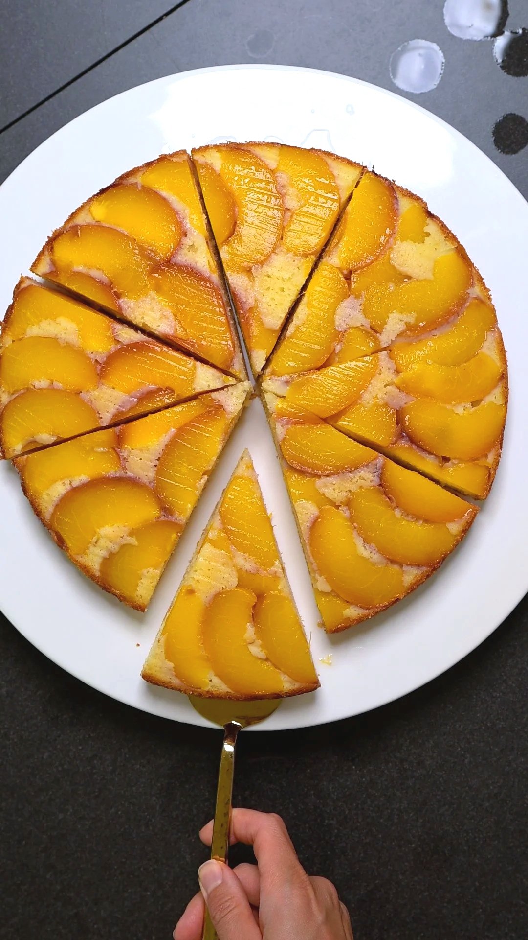 Pfirsich Upside Down Kuchen