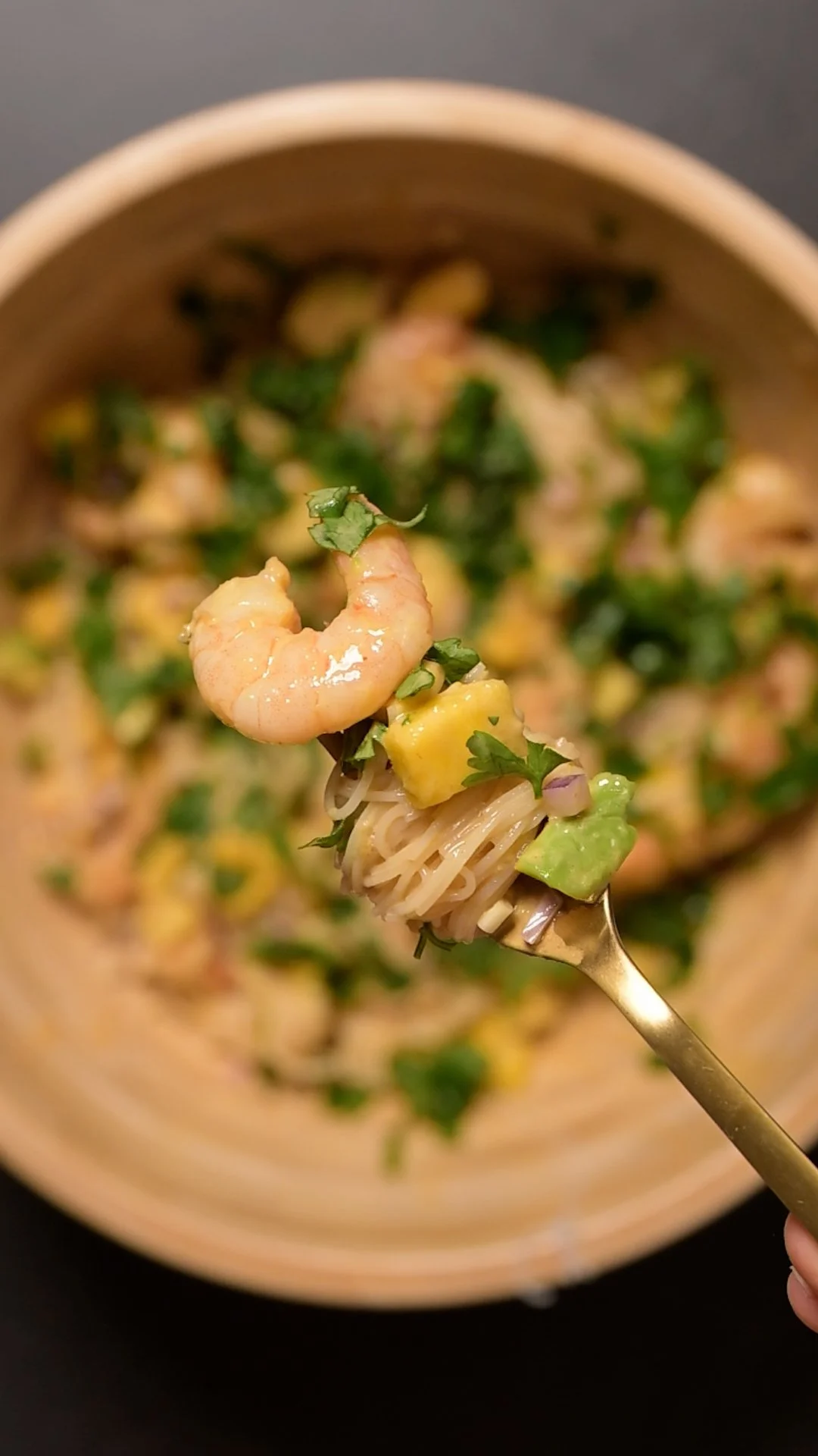 Glasnudel Mango Garnele Salat