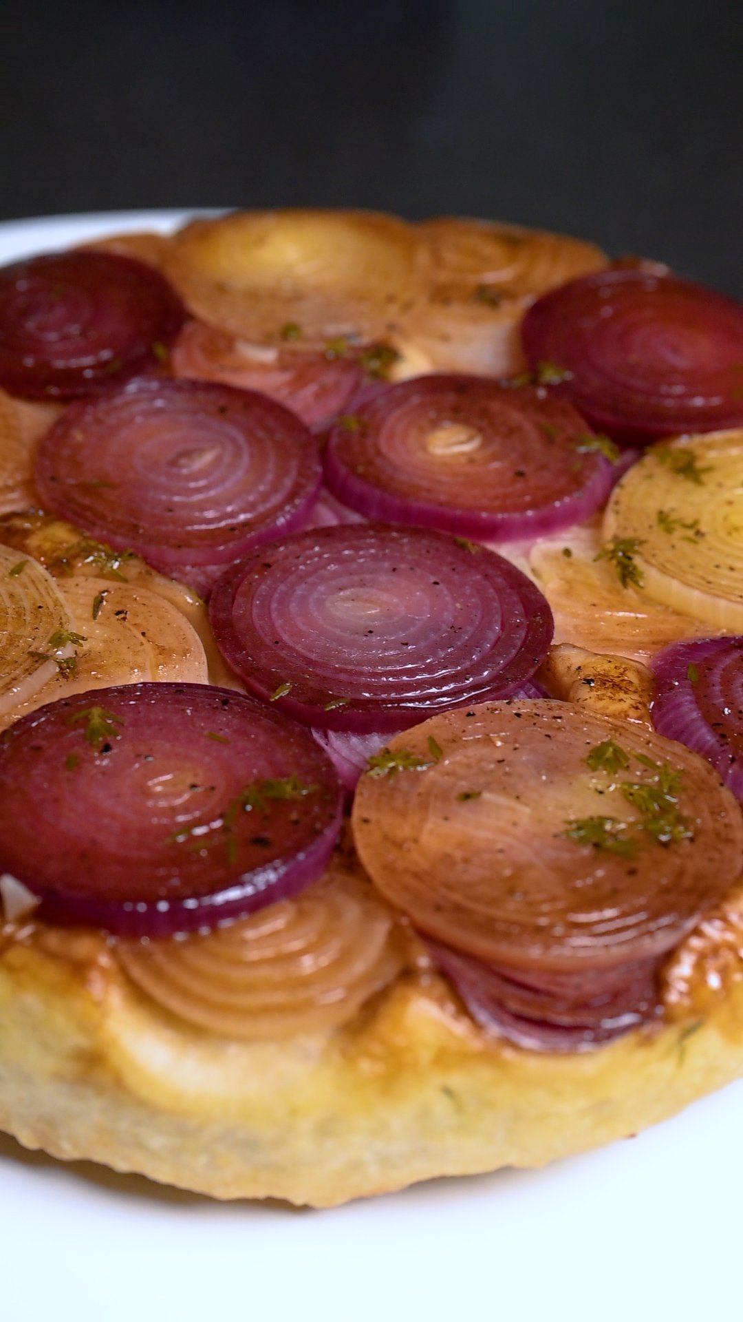 Upside Down Zwiebelkuchen