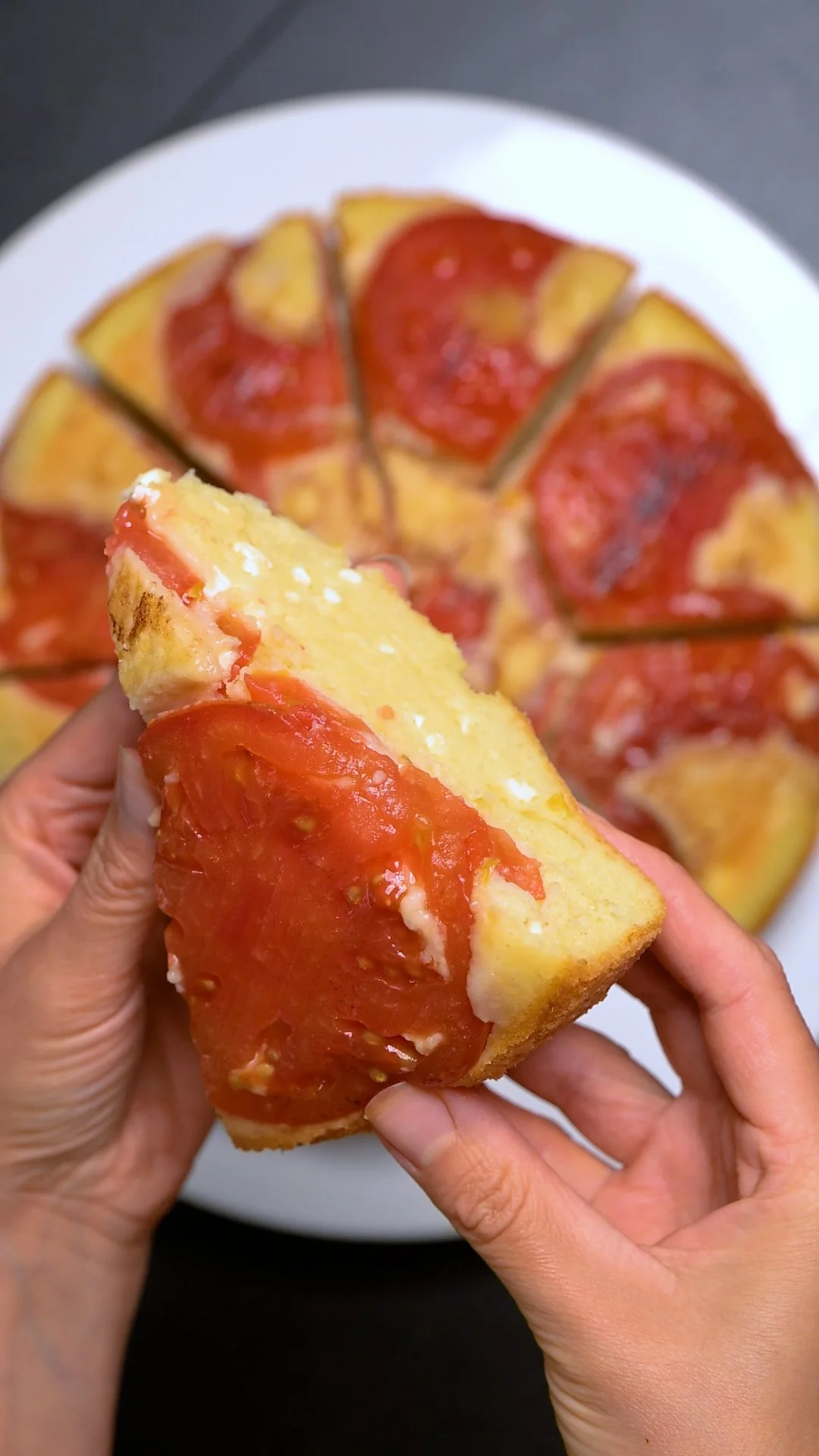 Tomate Feta Upside Down Börek Kuchen