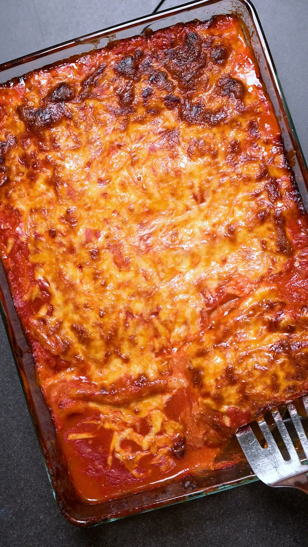 Cannelloni mit Käse Spinat Füllung