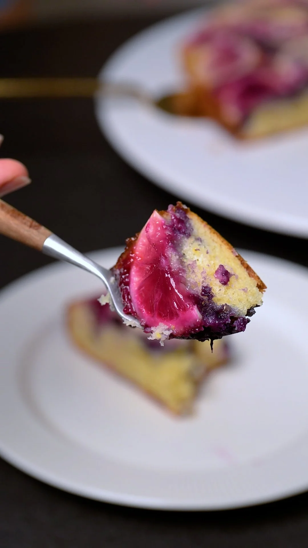 Zitronen Blaubeeren Kuchen