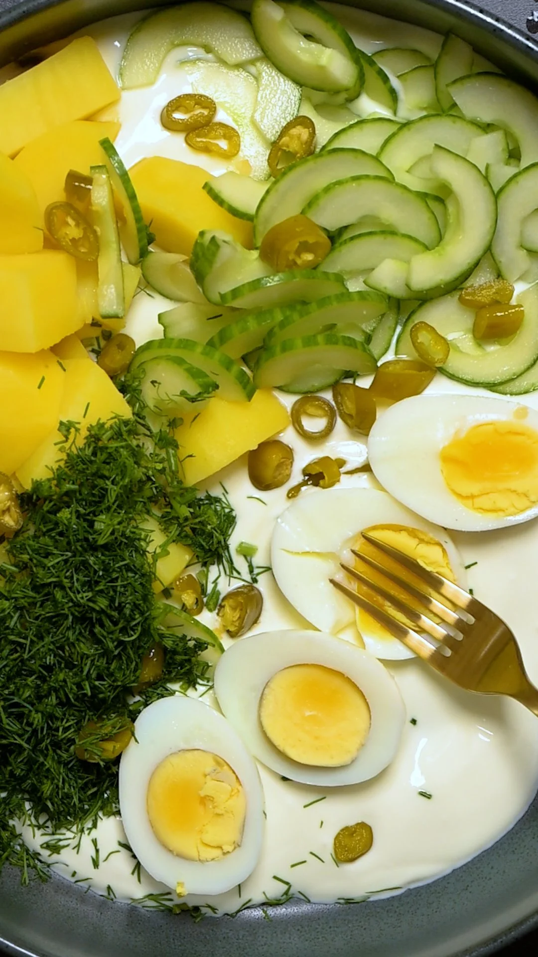 Lazy Kartoffelsalat mit Joghurt