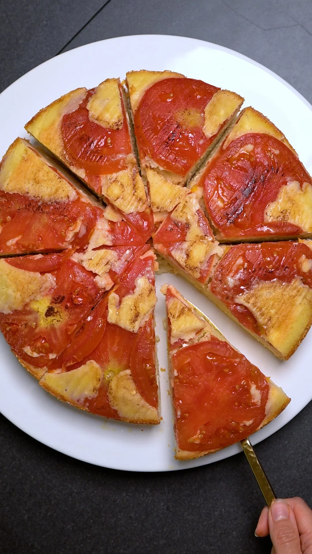 Tomate Feta Upside Down Börek Kuchen