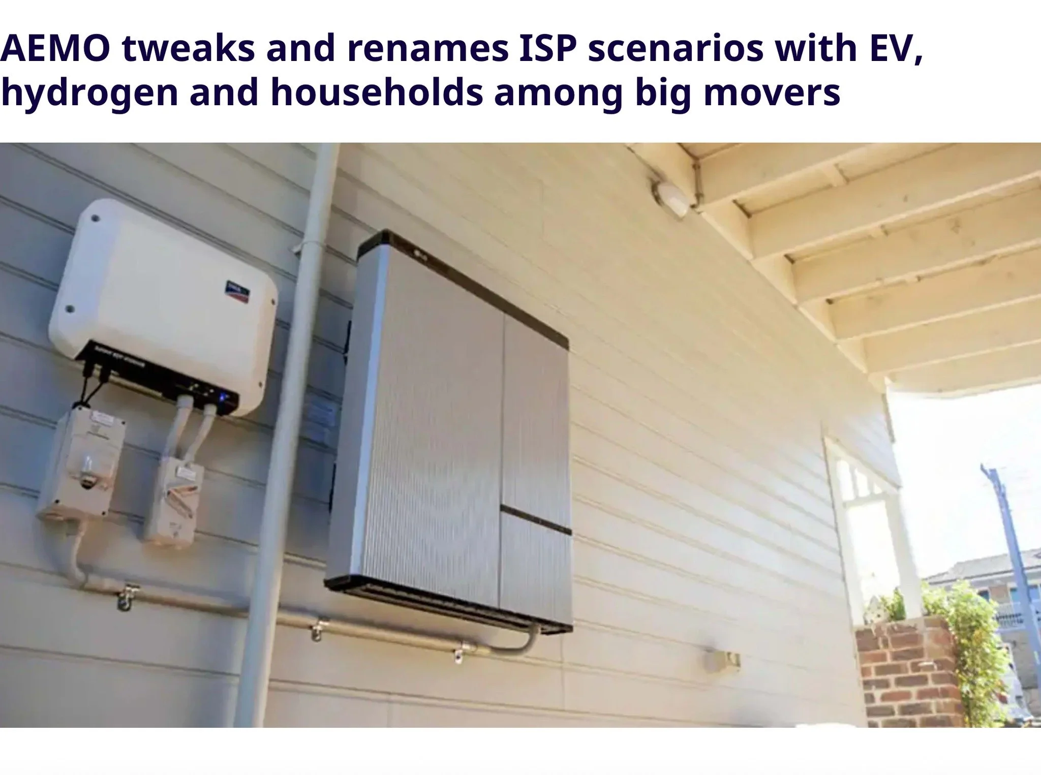 ⚡ 🏡 🔋🚗☀️A reminder: Electrified households including the EV are major players in the clean energy future. 
AEMO&rsquo;s energy transition roadmap (the Integrated System Plan (ISP) )now includes households and EV&rsquo;s as key drivers in the trans