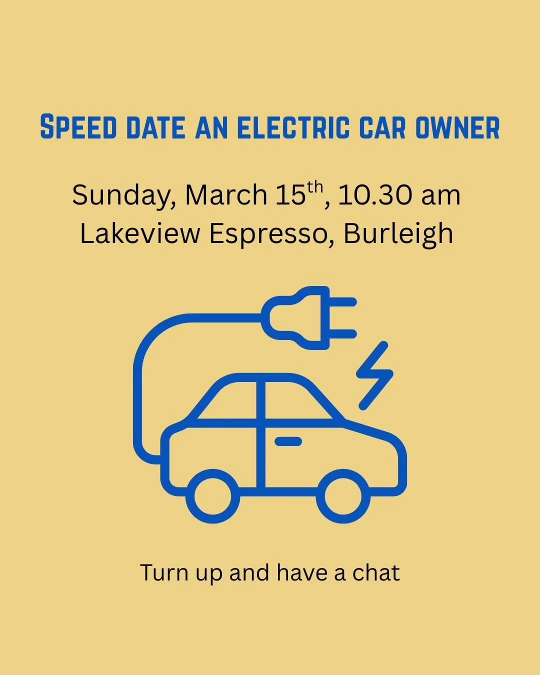 No RSVP required. Have a casual chat to EV owners who have electric utes, city runabouts, and more luxury cars about their experience.