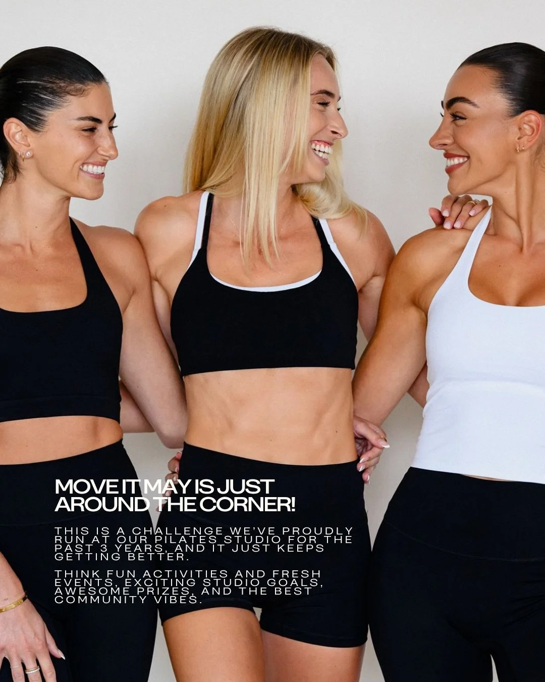 MOVE IT MAY is just around the corner! This is a challenge we&rsquo;ve proudly run at our Pilates studio for the past 3 years, and it just keeps getting better.   Think fun activities and fresh events, exciting studio goals, awesome prizes, and the b