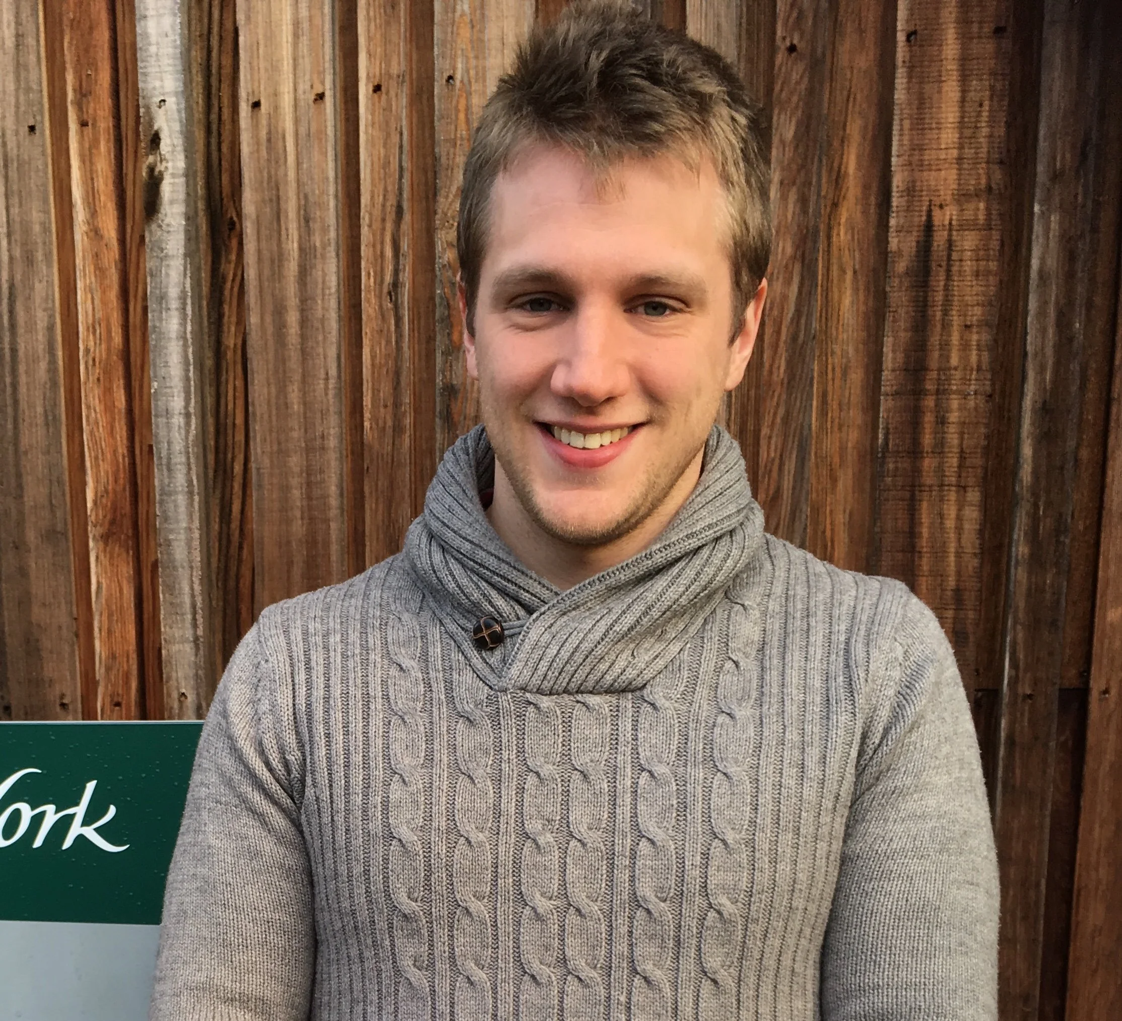 Dr Simon Quinn in a wooly jumper