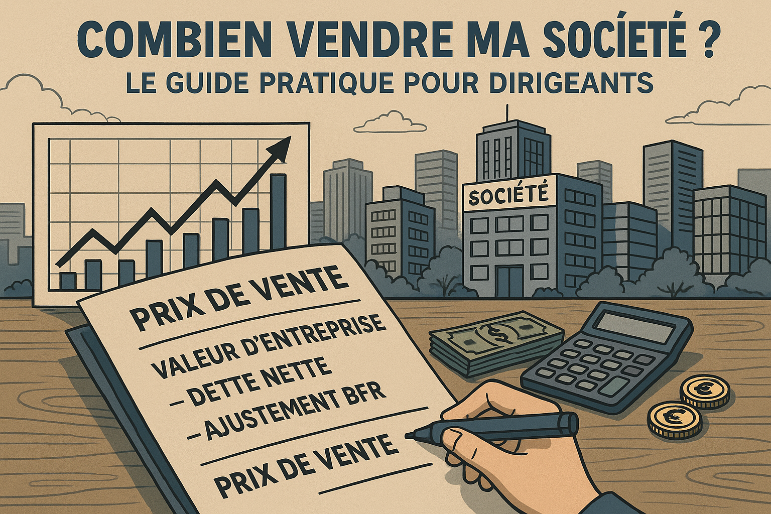 Combien vendre ma société ? Le guide pratique pour dirigeants (2025)