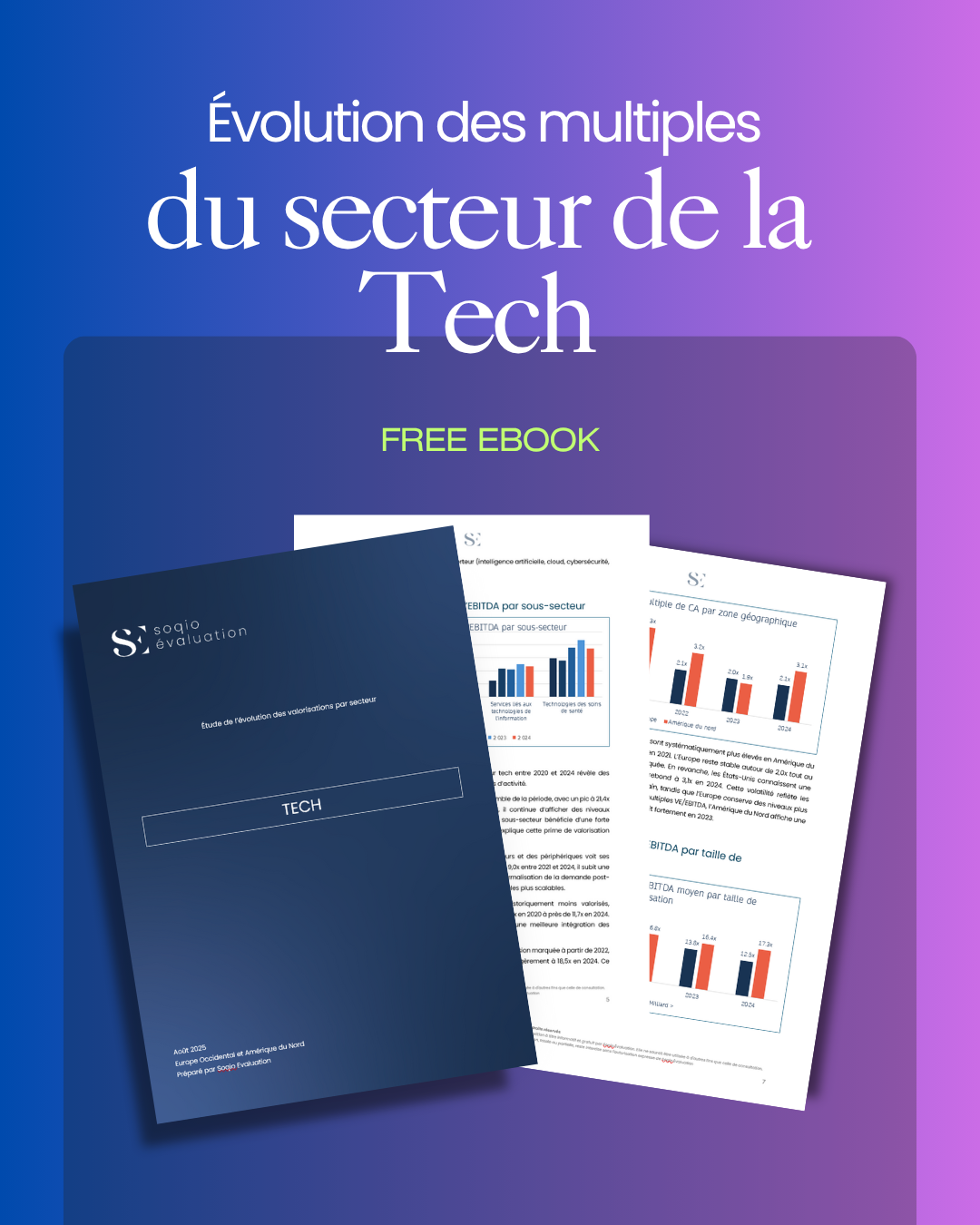 Etude PDF : l’évolution des multiples de valorisation dans le secteur de la Tech.