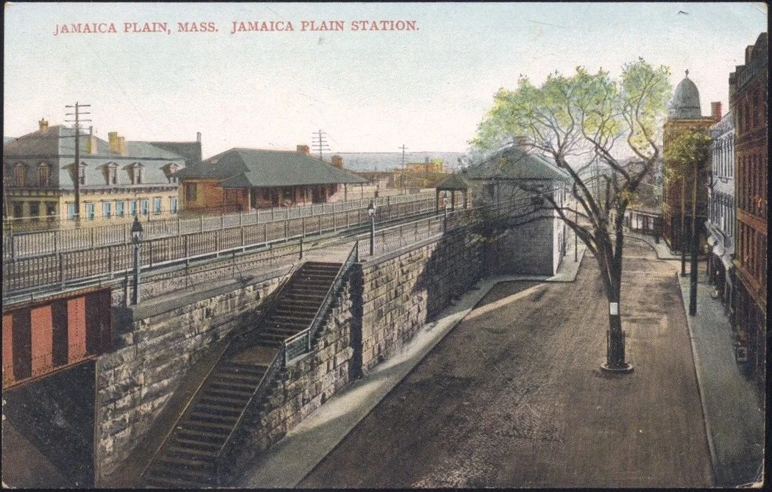 1896 est Jamaica_Plain_station_postcard_Woolsey.jpg