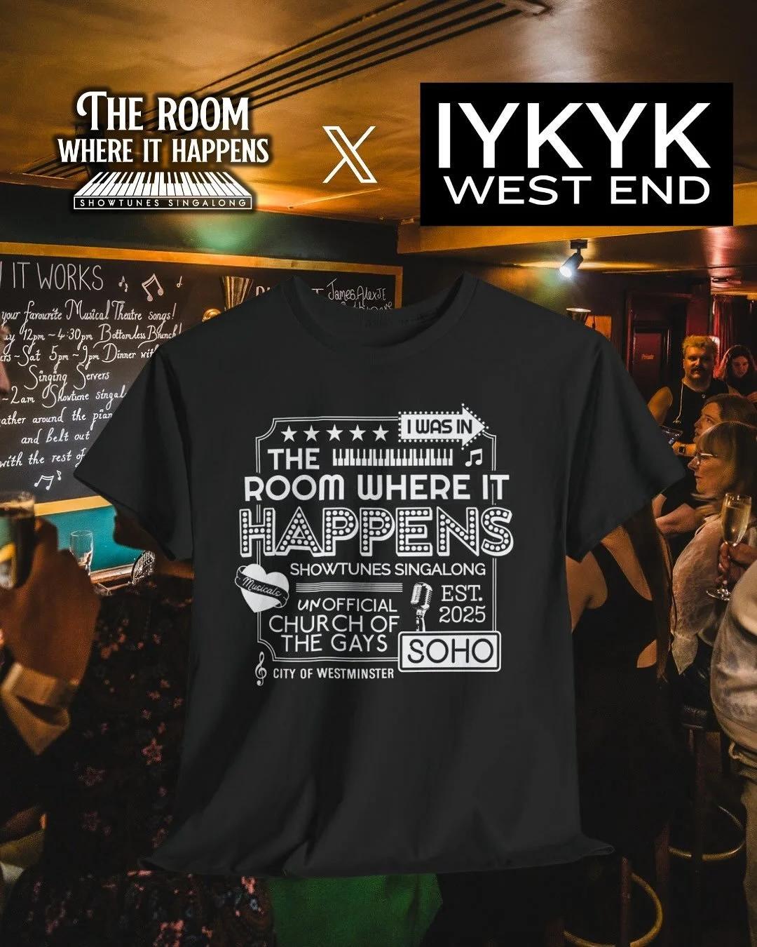 🛍️ @iykykwestend Pop up shop! 

⏰ 5pm Sunday 30th November 2025

🎹 The Room Where It Happens 

@iykykwestend are holding a second pop up shop with us next week! Come along and order your very own TRWIH T-Shirt! IYKYK also sell a wide range of music