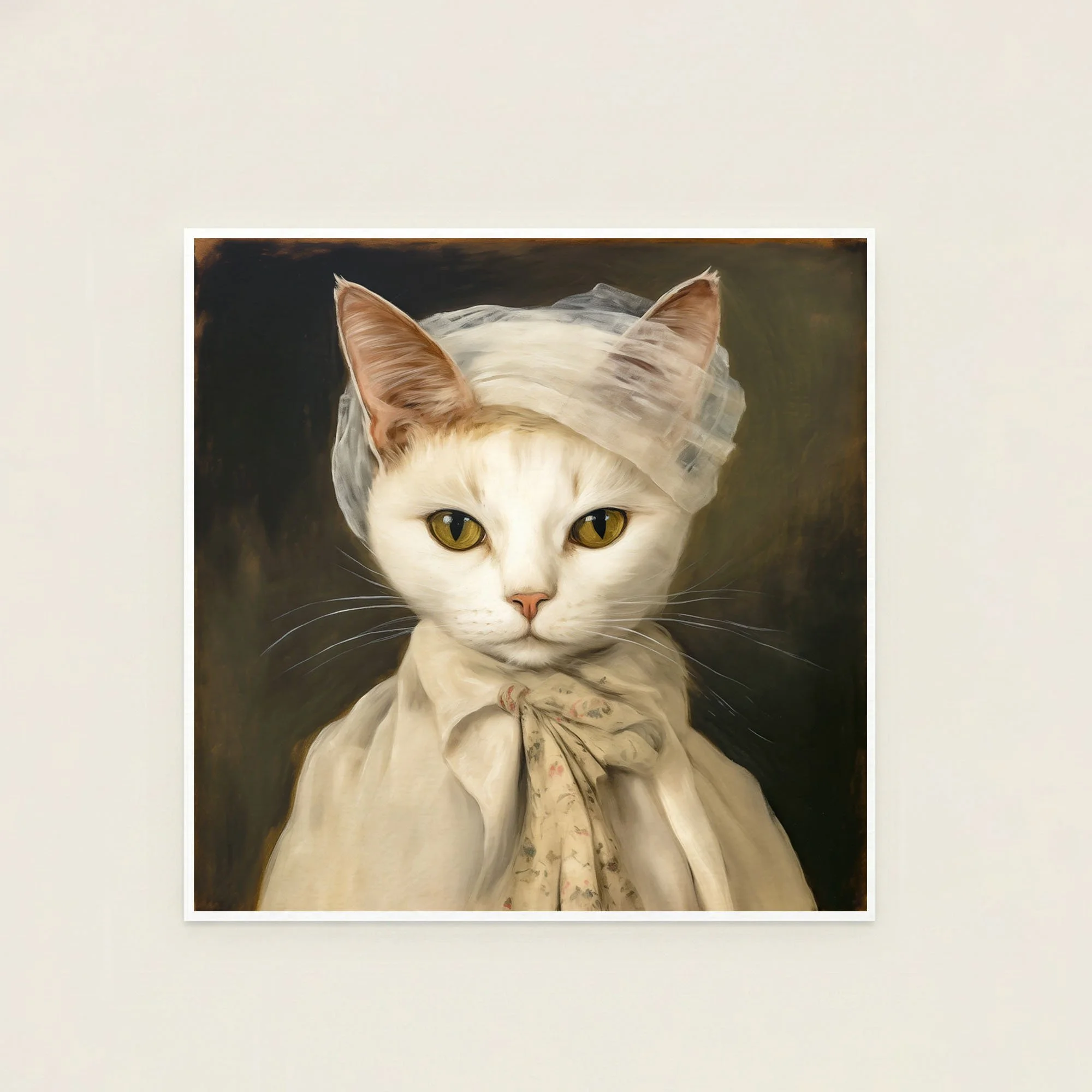 Lady Cat Portrait Print