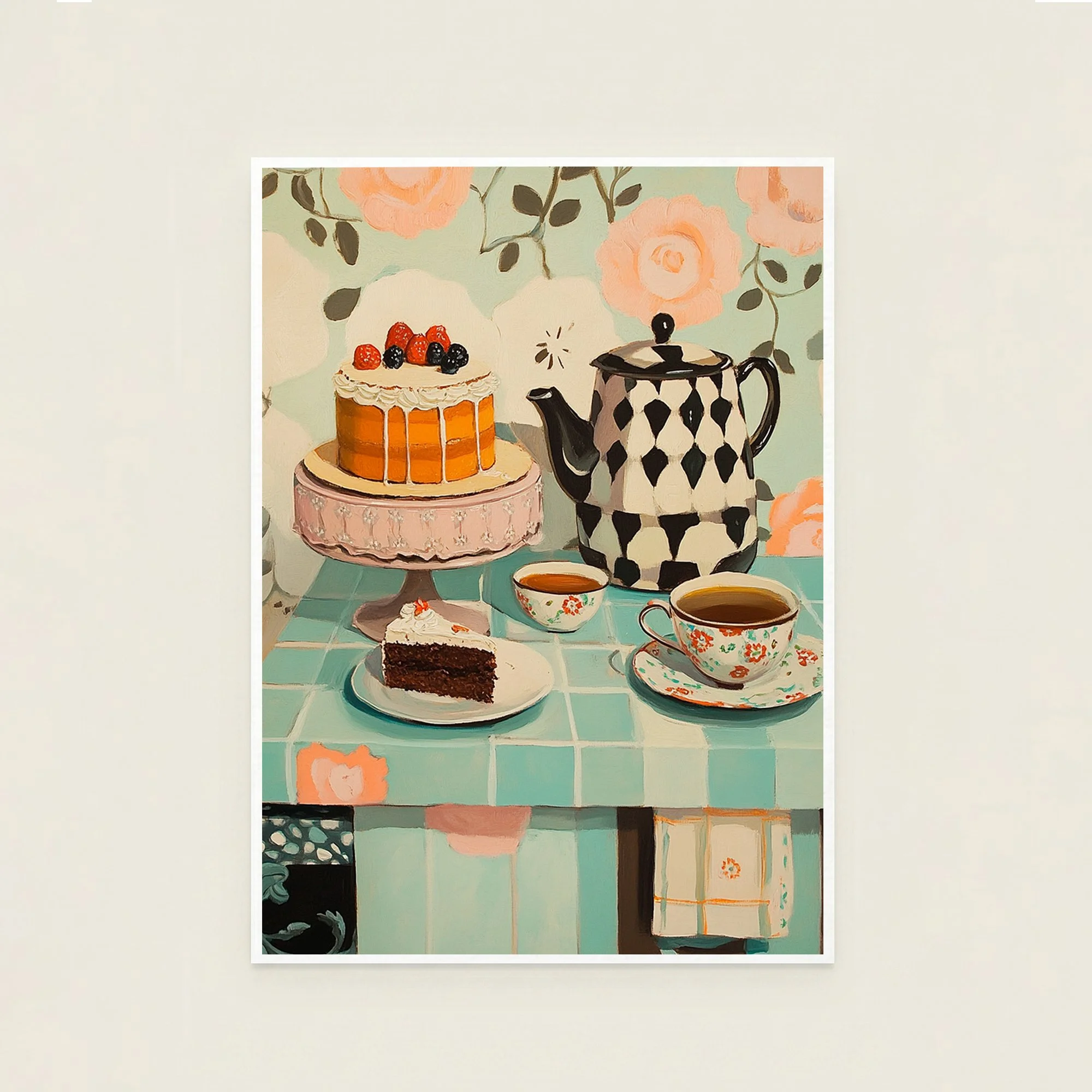Teatime Cake Print