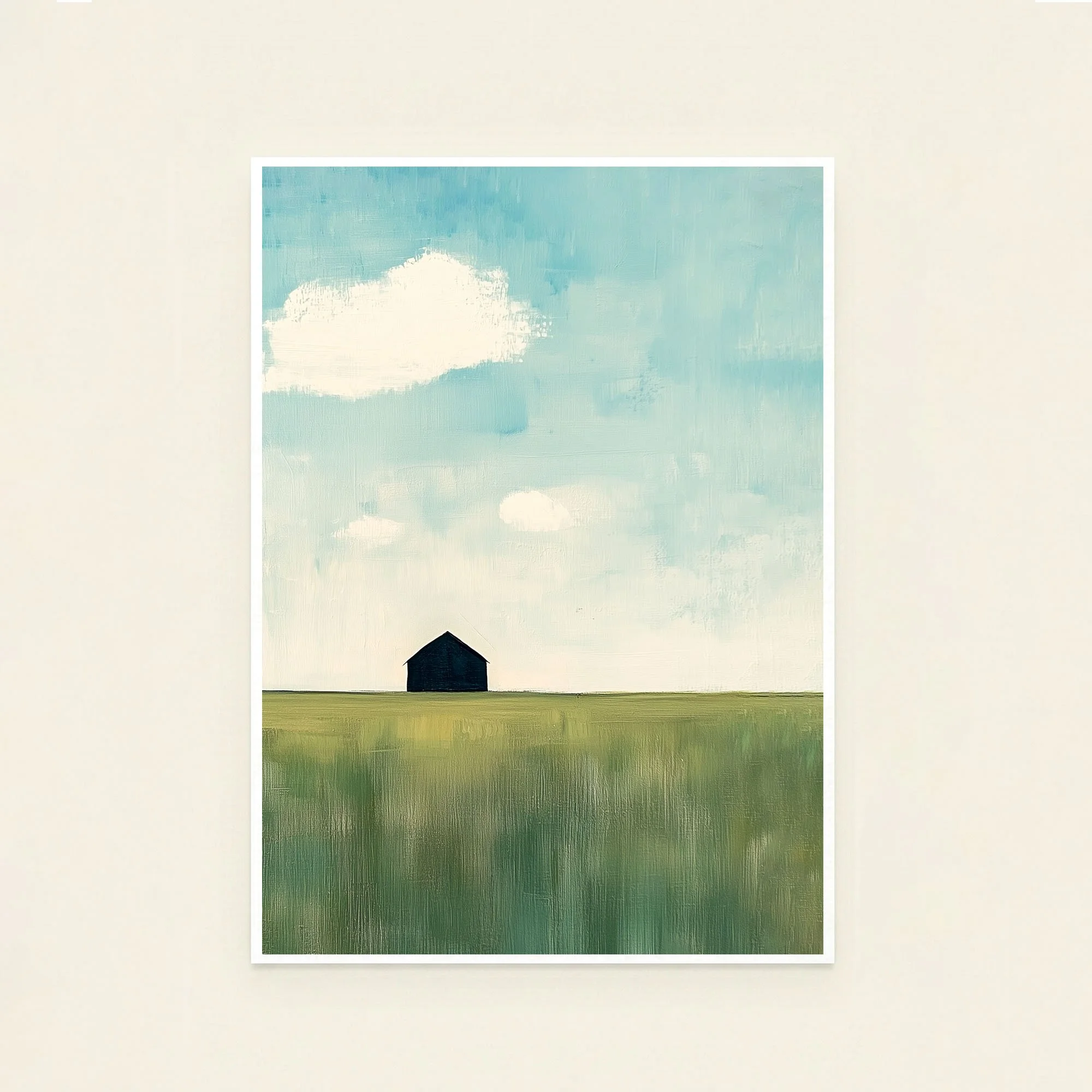 Lone Barn Field Print