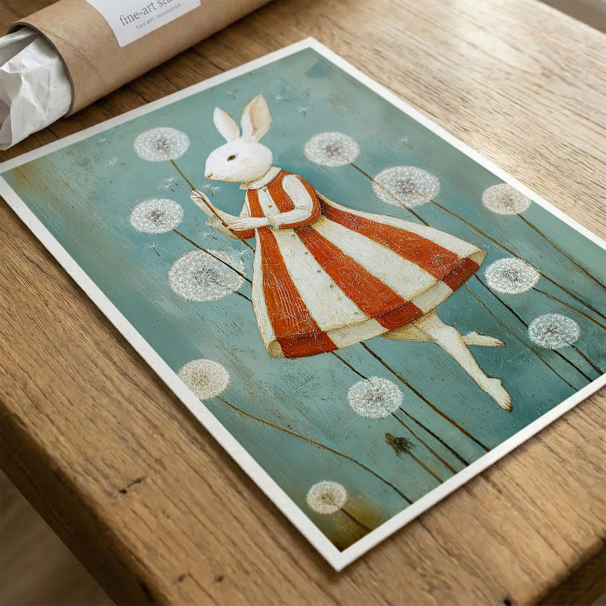 vintage-nursery-hare-illustration-muted-colors-fine-art-paperjpg