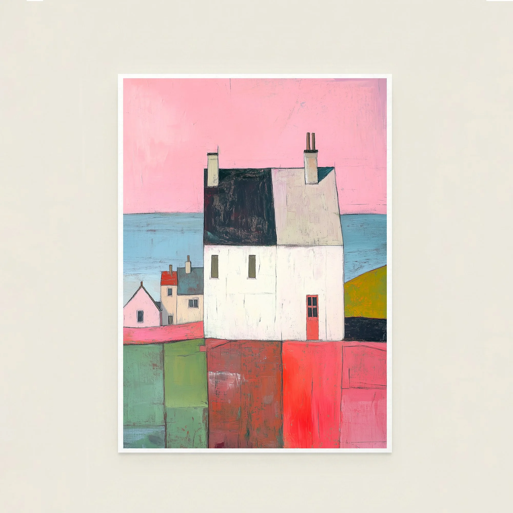Coastal Village Print