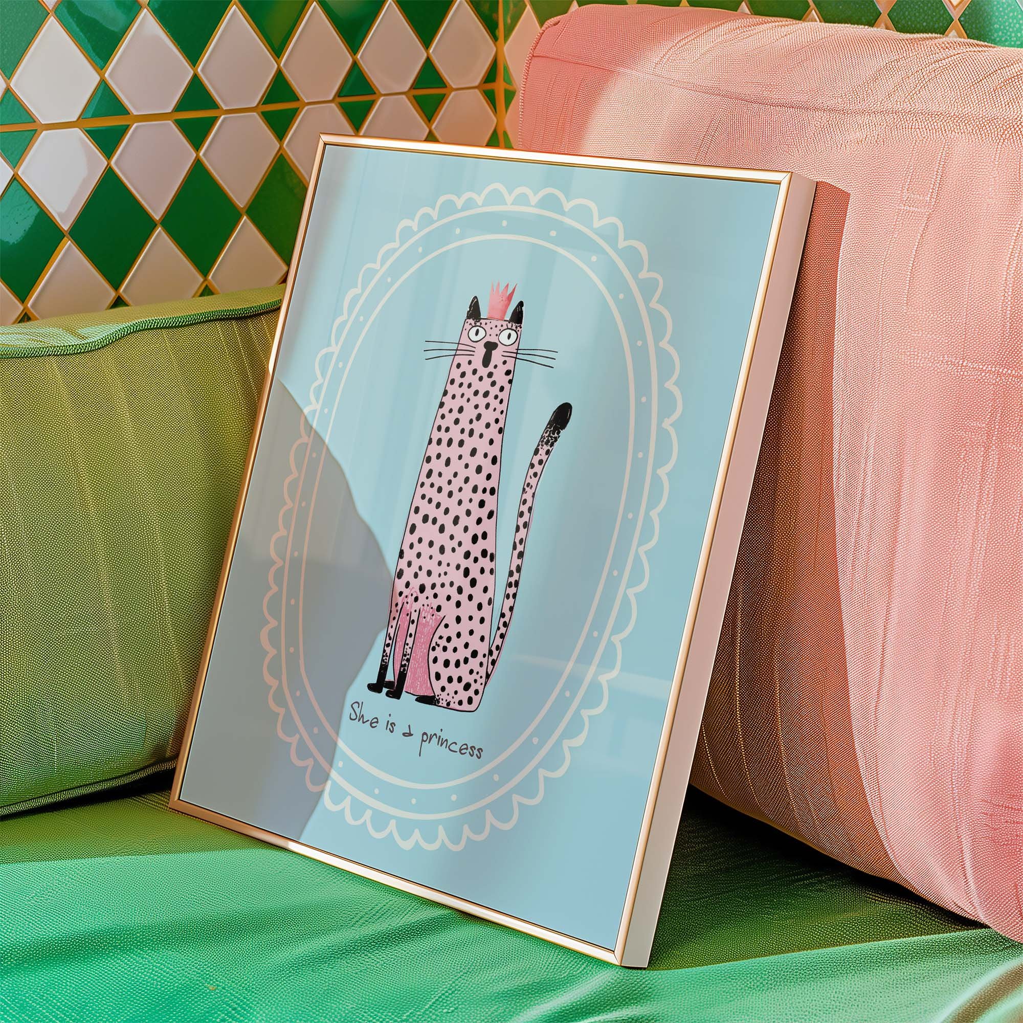princess-cat-pink-crown-blue-framed-print.jpg