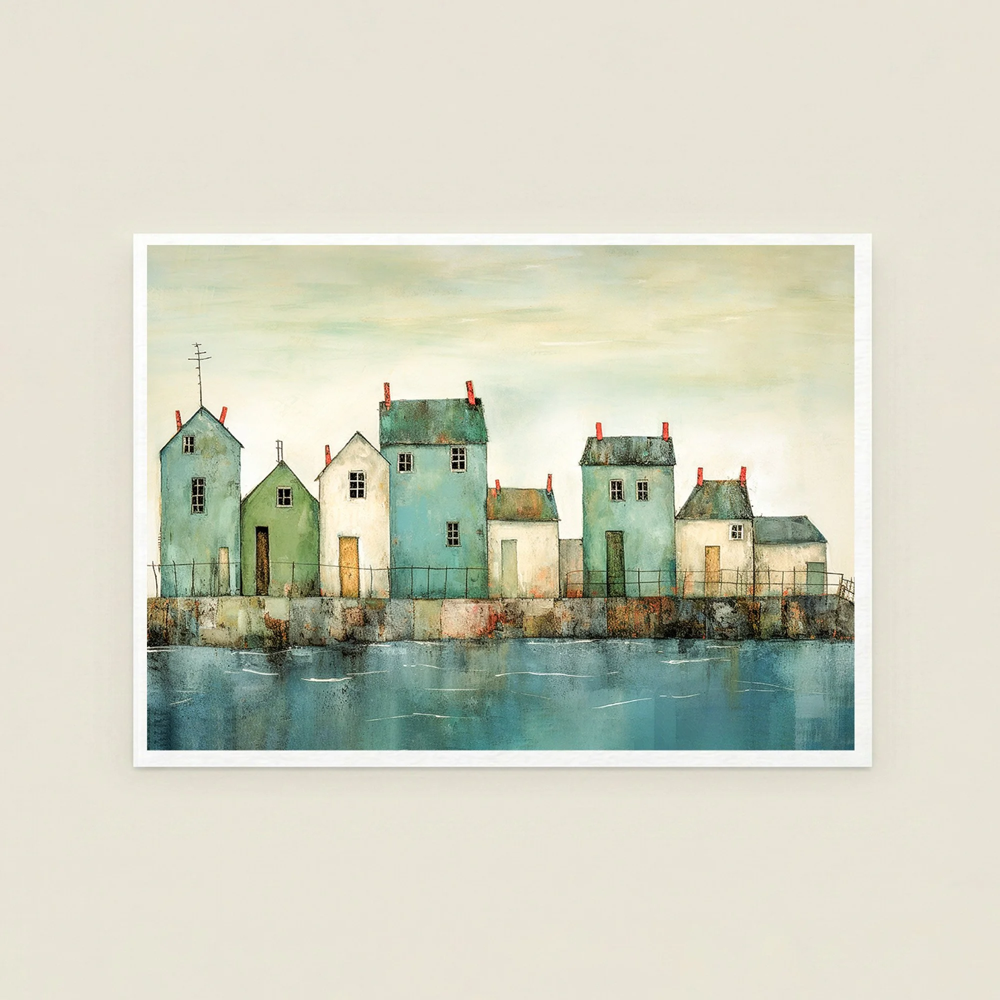 Harbour Houses Print