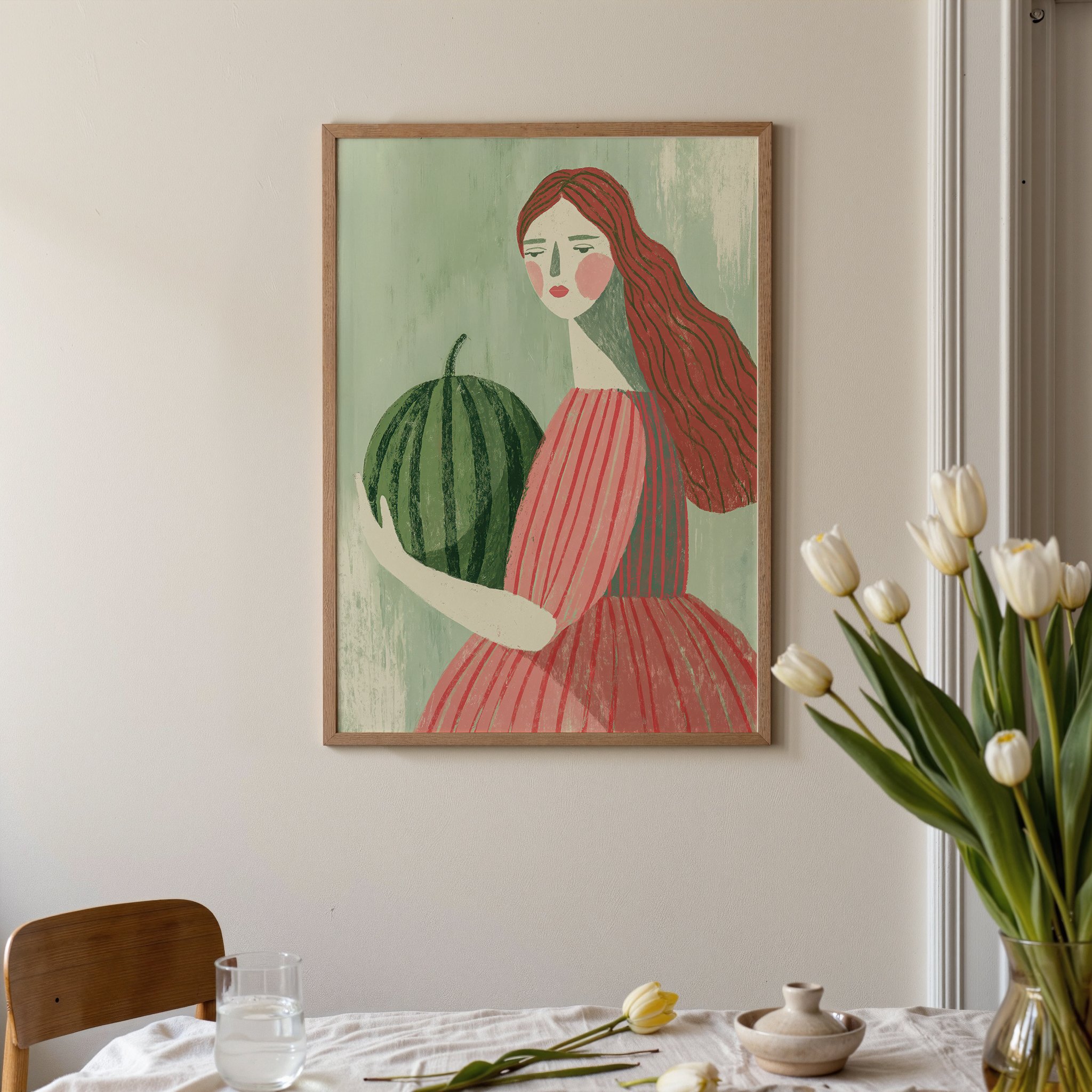 girl-watermelon-pink-green-framed-print.jpg