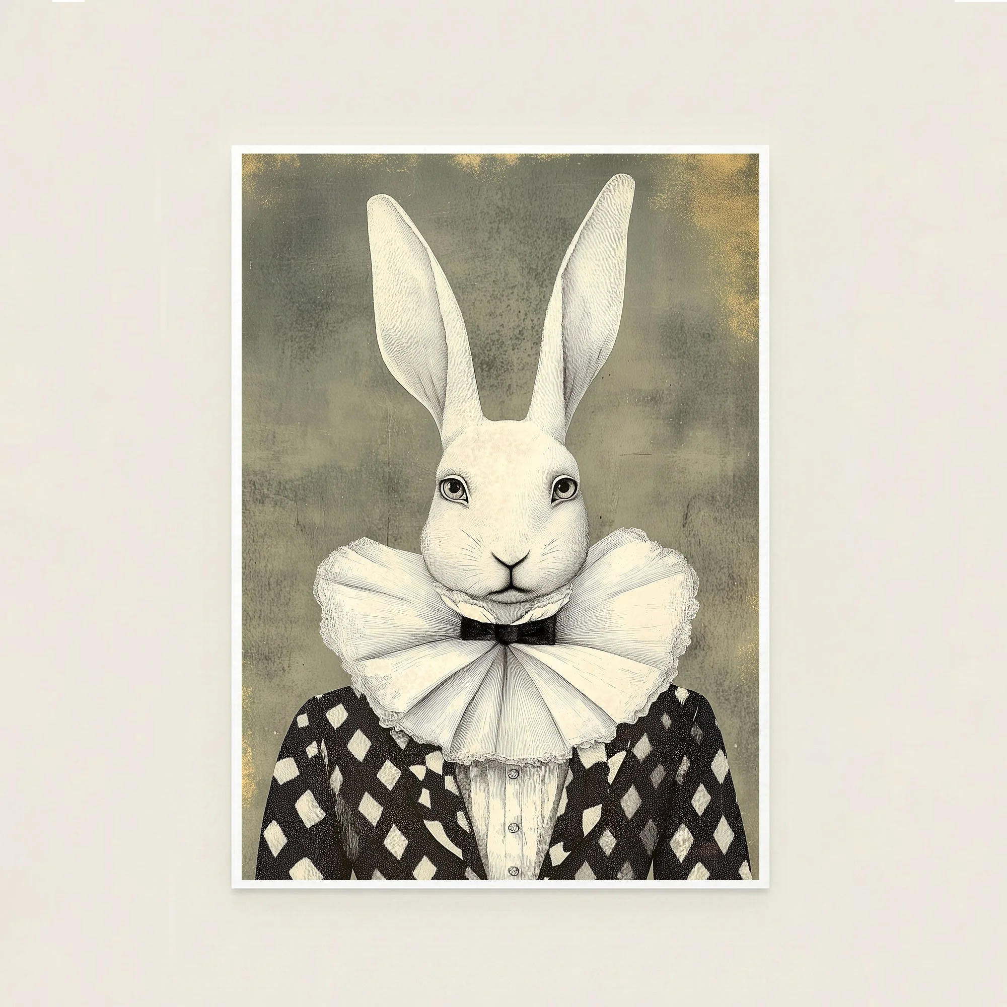 Aristocrat Rabbit Portrait Print