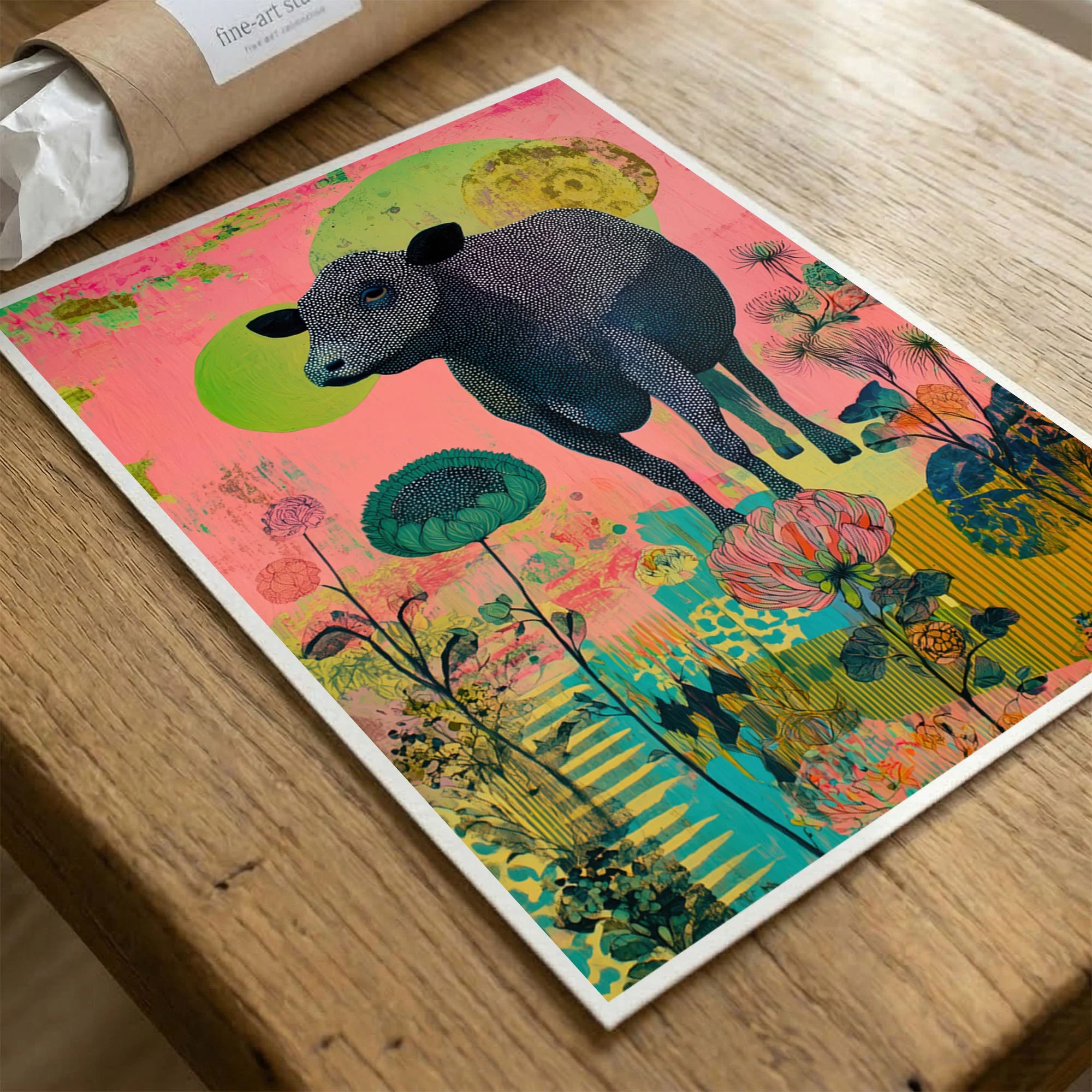 cow-neon-floral-collage-pink-fine-art-paper.jpg