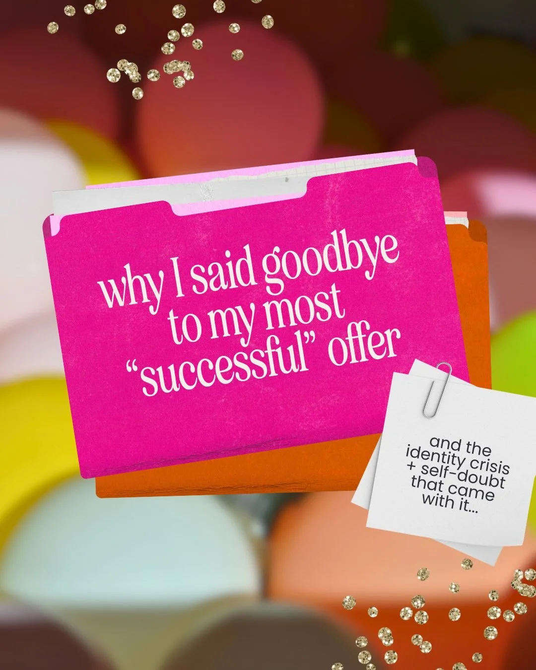 letting go of something that&rsquo;s profitable but depleting is uncomfortable 🫠

it brings doubt. it brings second guessing. it brings fear and imposter syndrome

and still, I&rsquo;d make the same choice again

because success feels very different