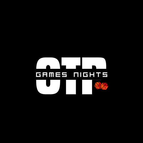 Logo with the words 'GAMES NIGHTS' and 'CTD' with two red dice on a black background.
