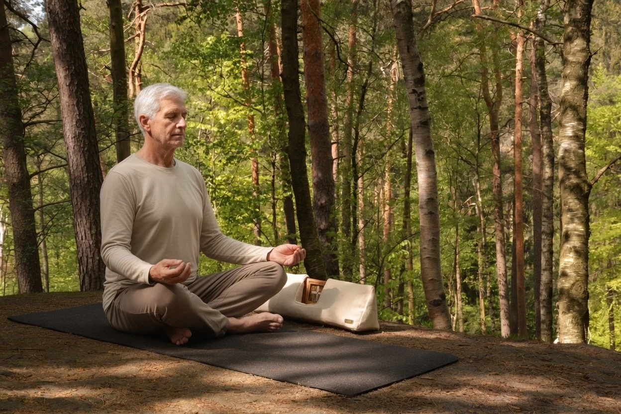 Meditationsbeispiel, helle Leinen 5k